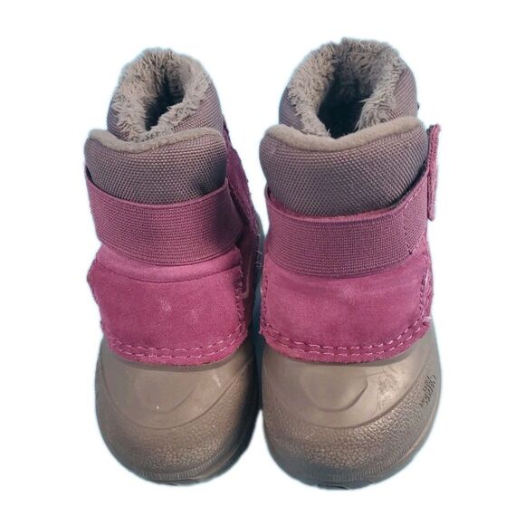 The North Face Toddler  Sz 6 Kids Alpenglow Waterproof Rubber Boots Grey Violet - Picture 4 of 13